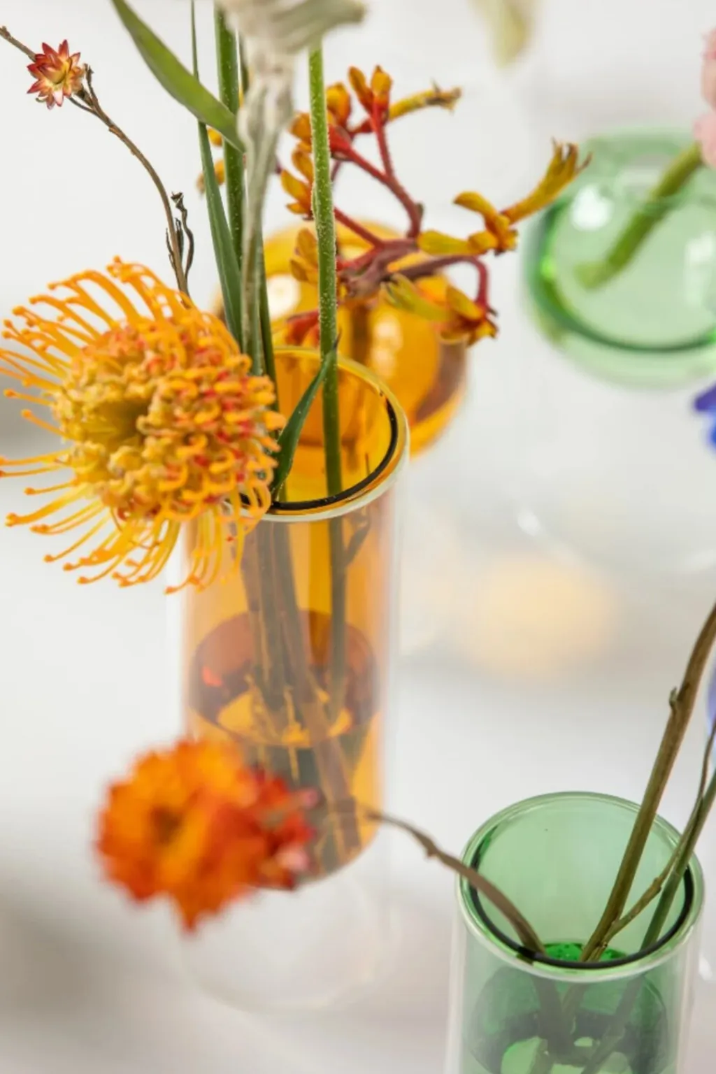 Best Flower Tube Vase H20 cm, Stue|Vaser