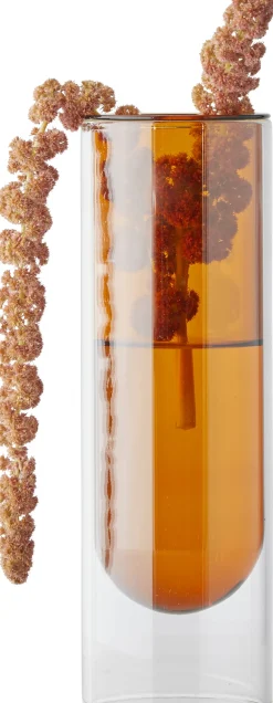 Sale Studio About Flower Tube Vase H20 cm, Amber