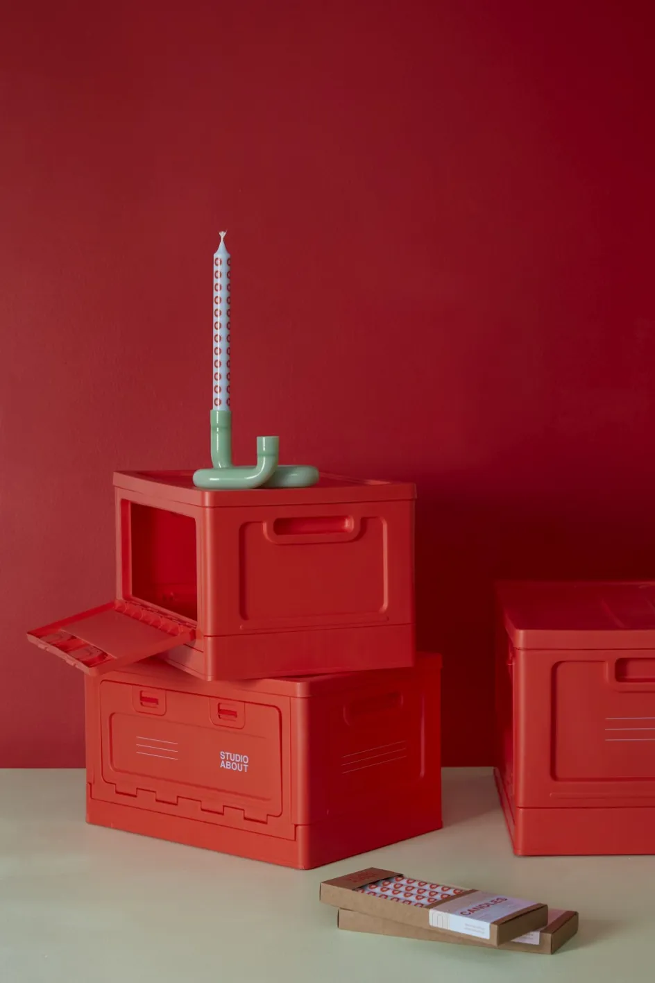 Online Studio About Opbevaringskasse , Rød