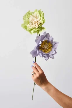 Online Studio About Papirblomst Cottage Rose 43 cm, Lilla