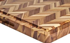 Teakhaus Skærebrætter Og Serveringsbrætter > Herringbone Skærebræt , Teak