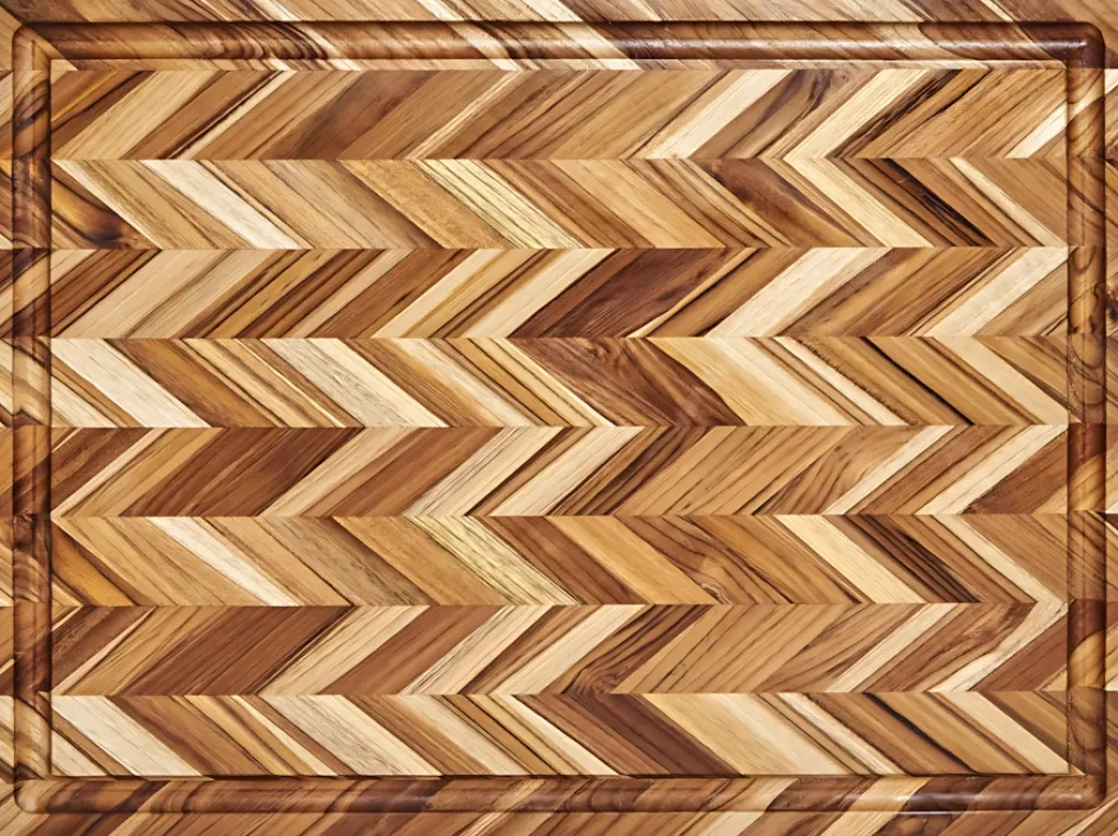 Teakhaus Skærebrætter Og Serveringsbrætter > Herringbone Skærebræt , Teak