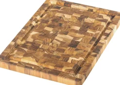Teakhaus Skærebrætter Og Serveringsbrætter > Scandi End Grain Skærebræt 26x36 cm, Teak