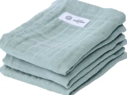 Hot The Organic Company FINE Vaskeklud 3 stk. 30x30 cm, Dusty Mint