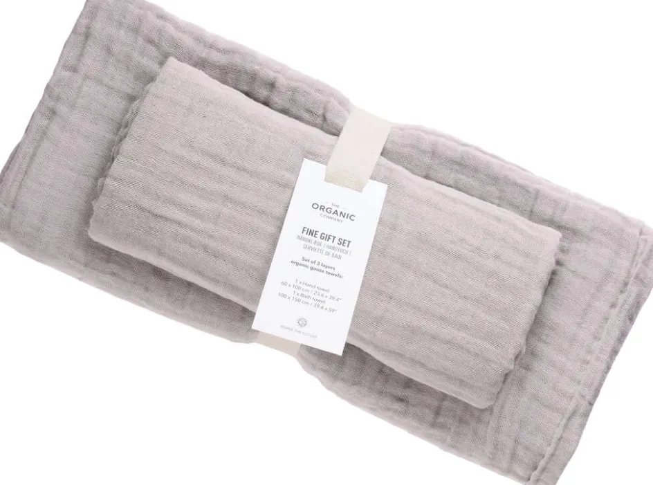 The Organic Company FINE Håndklædegavesæt, Dusty Lavender
