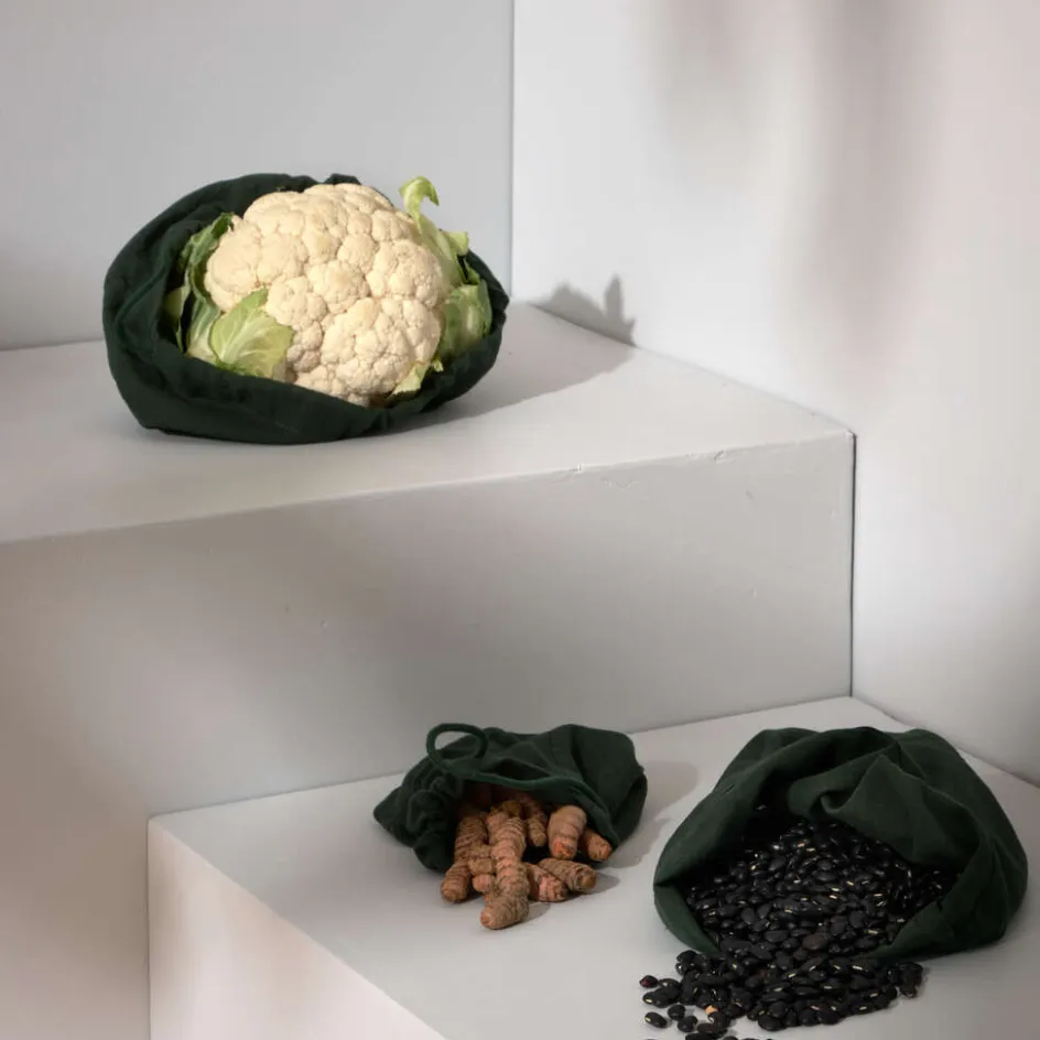 New The Organic Company Genanvendelig Madpose , Dark Green
