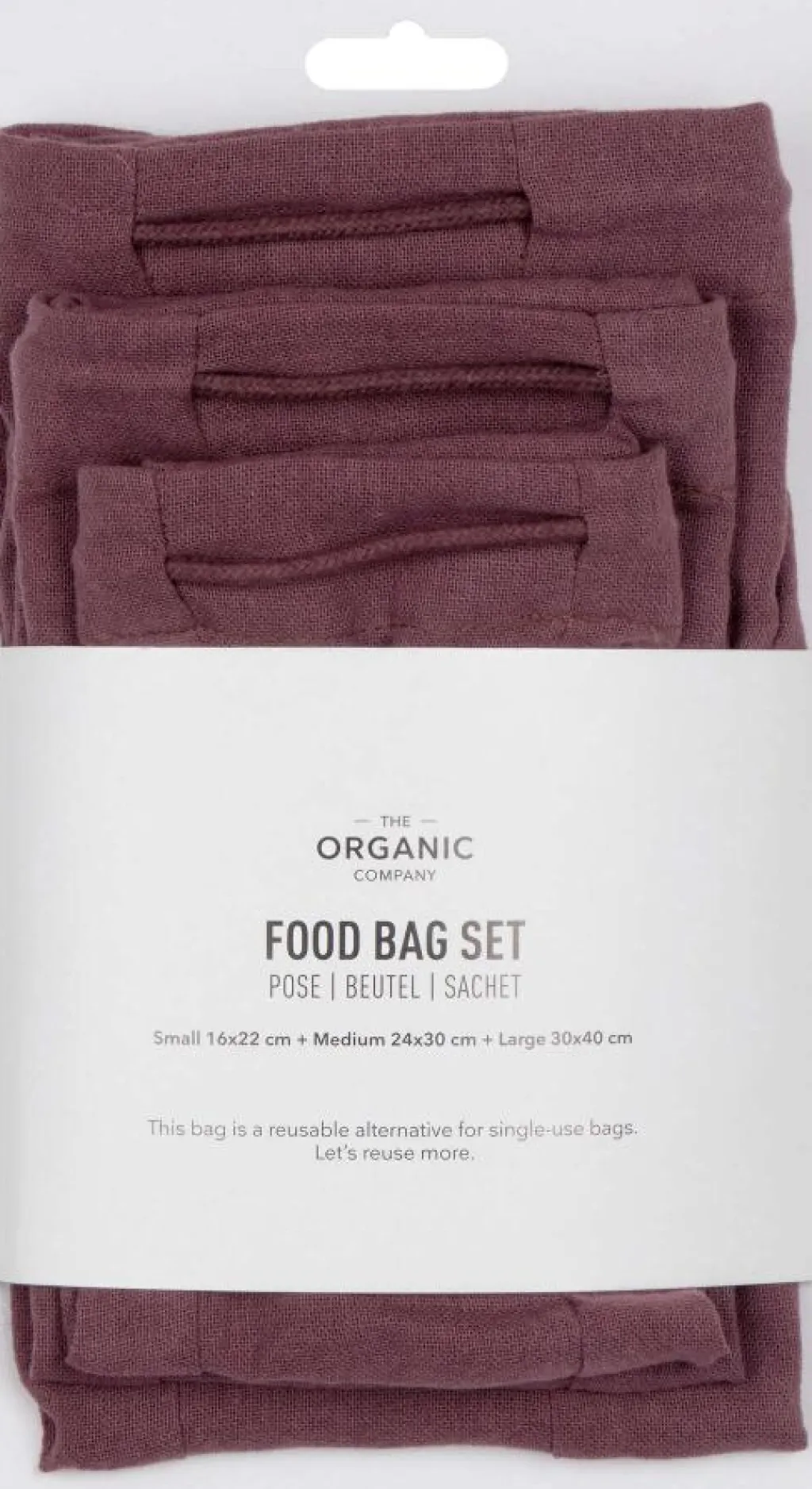 The Organic Company Opbevaring Til Køkkenet|Madkasser Og -Poser > Genanvendelig Madpose ,