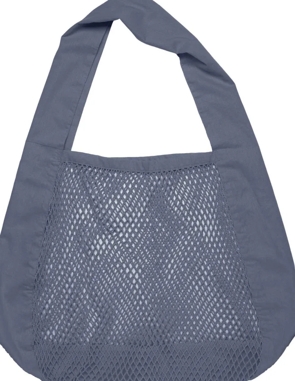 Outlet The Organic Company Net Skuldertaske 45x44 cm, Grey Blue