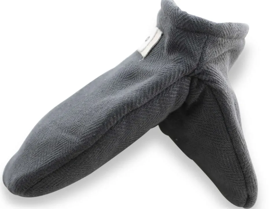 Clearance The Organic Company Ovnhandske Mini 2 stk, Dark Grey
