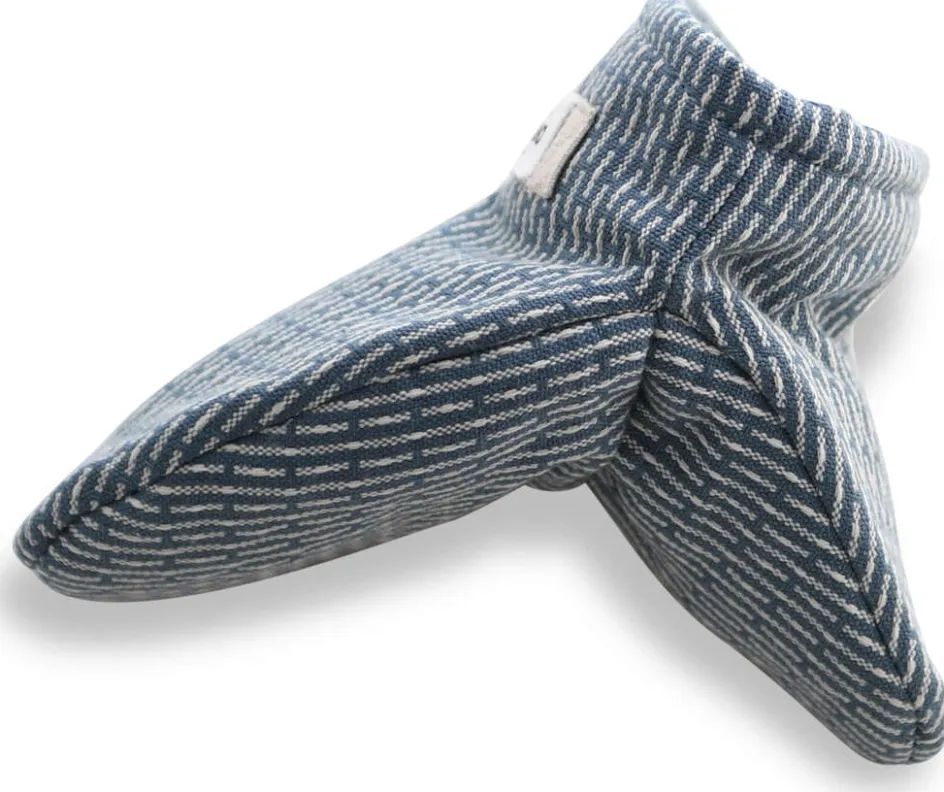New The Organic Company Ovnhandske Mini 2 stk, Grey Blue Stone