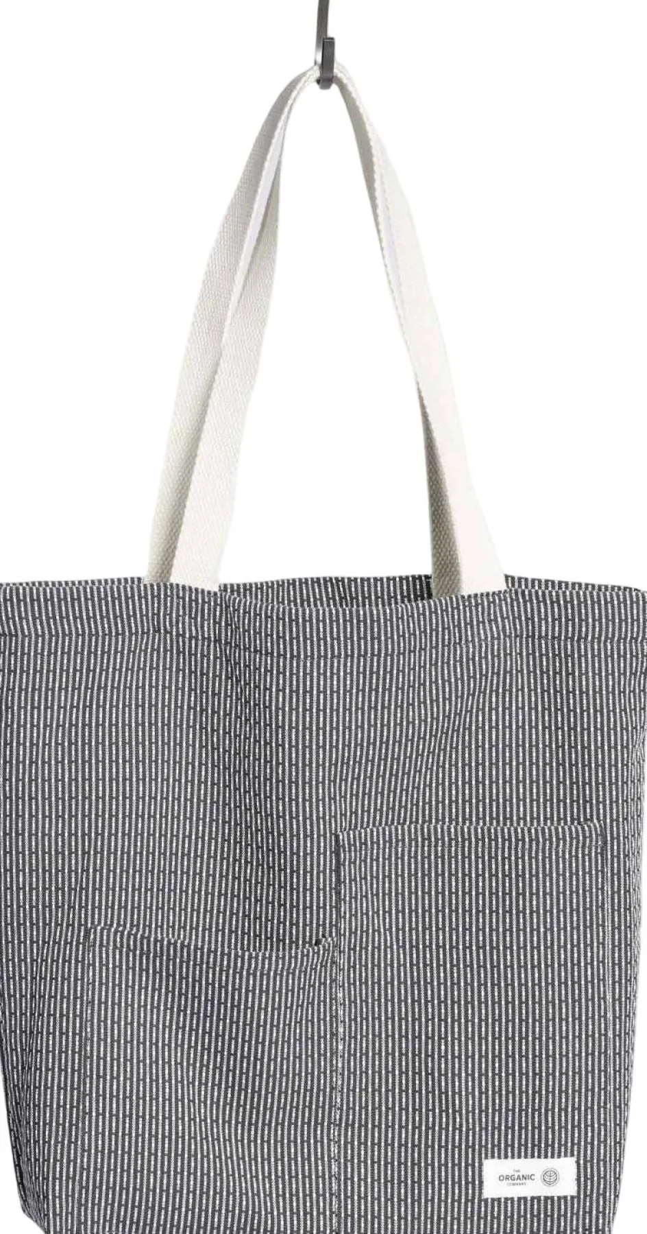 Clearance The Organic Company Piqué Tote Bag 30x35 cm, Evening Grey