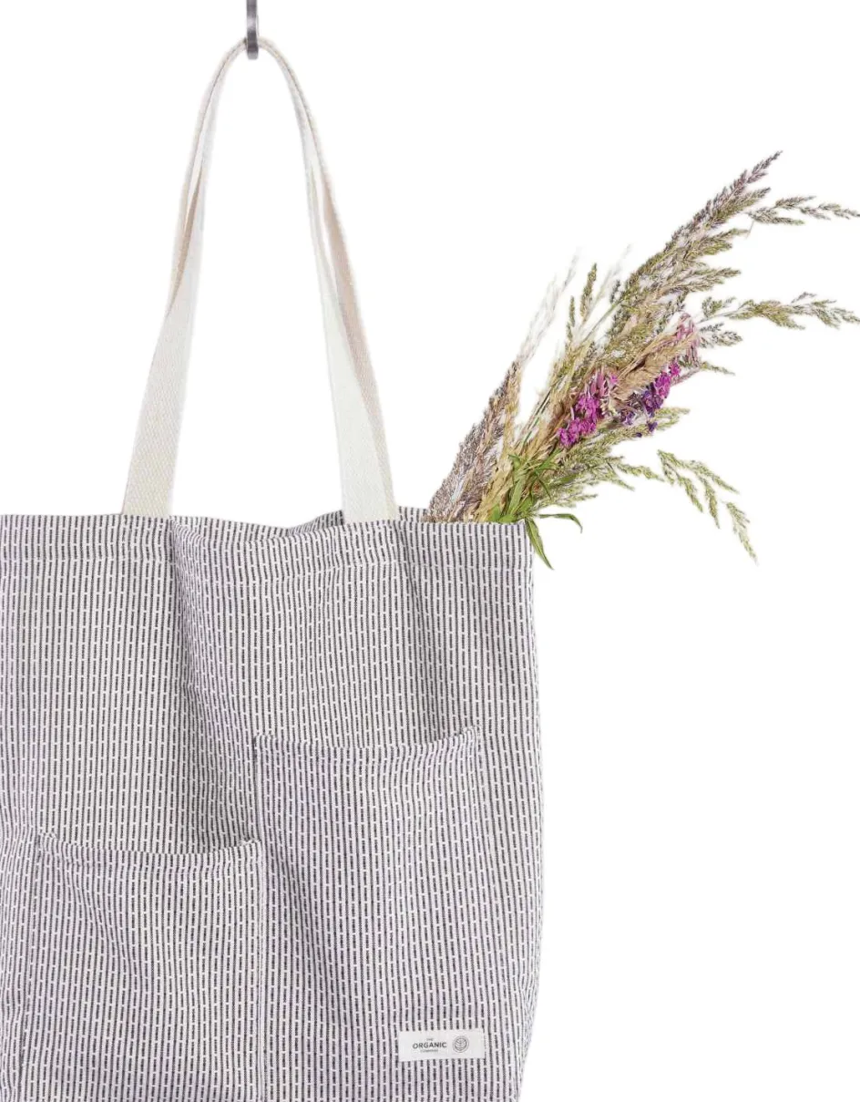 Sale The Organic Company Piqué Tote Bag 30x35 cm, Morning Grey