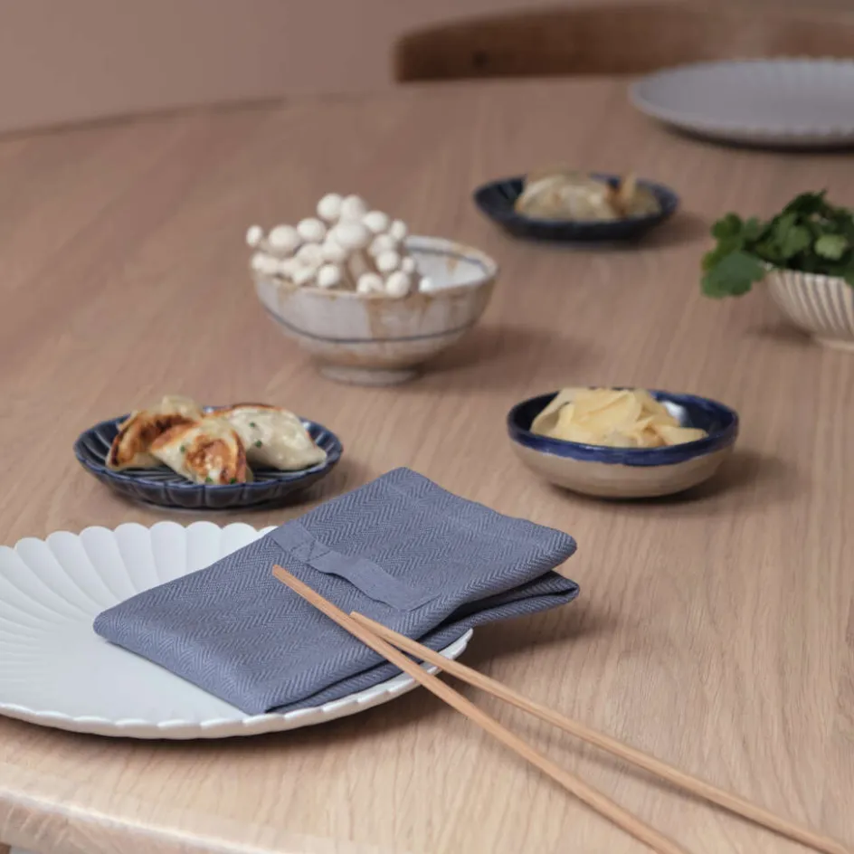 Online The Organic Company Stofserviet , Grey Blue