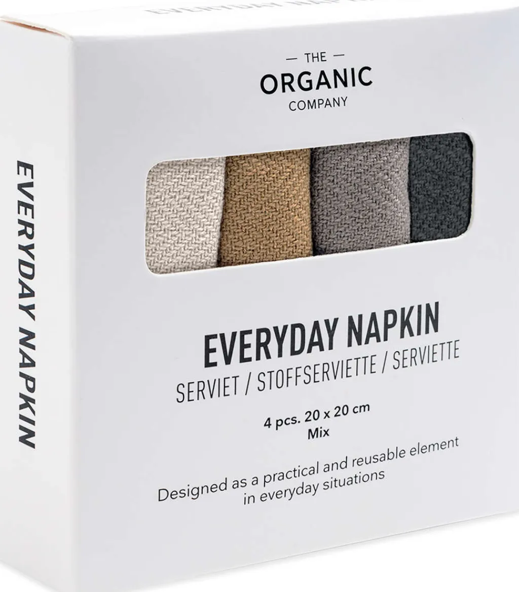 The Organic Company Servietter > Stofserviet 4 stk. 20x20 cm,