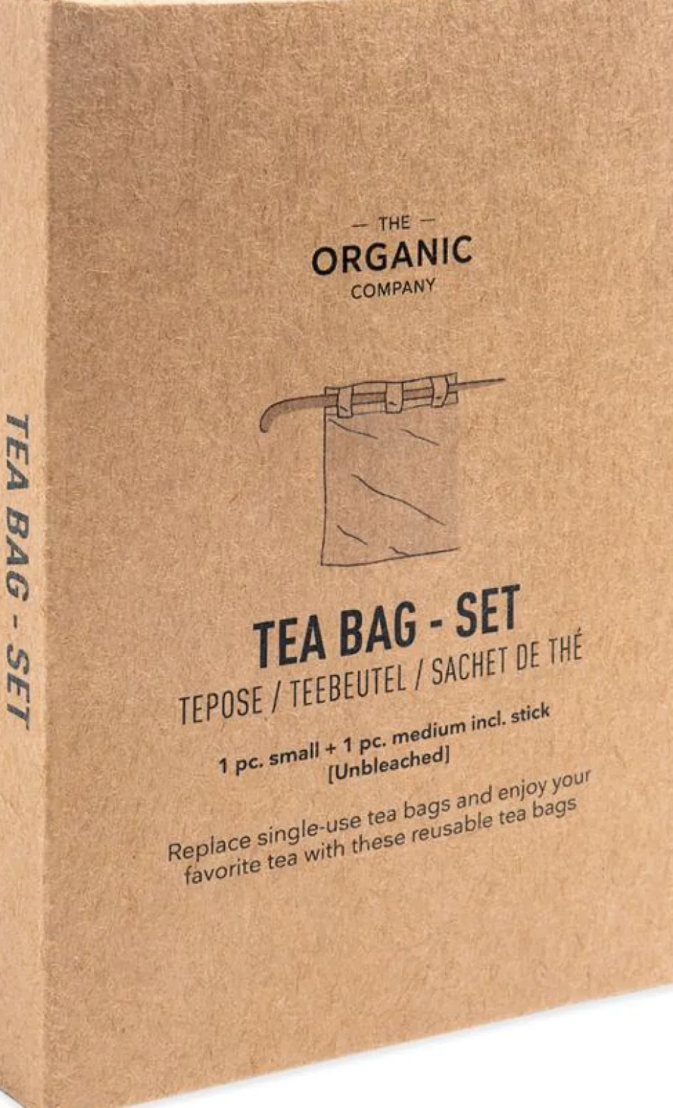 Outlet The Organic Company Teposesæt 3 Dele, Ubleget