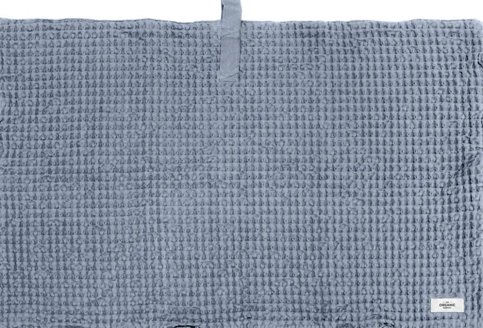Clearance The Organic Company Vaffel Bademåtte 55x80 cm, Grey Blue