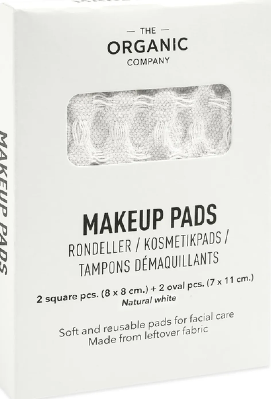 Best The Organic Company Vaffel Vaskbar Rondel 4 stk, Natural White