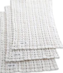 New The Organic Company Vaffel Vaskeklud 3 stk. 25x40 cm, Natural White Stone
