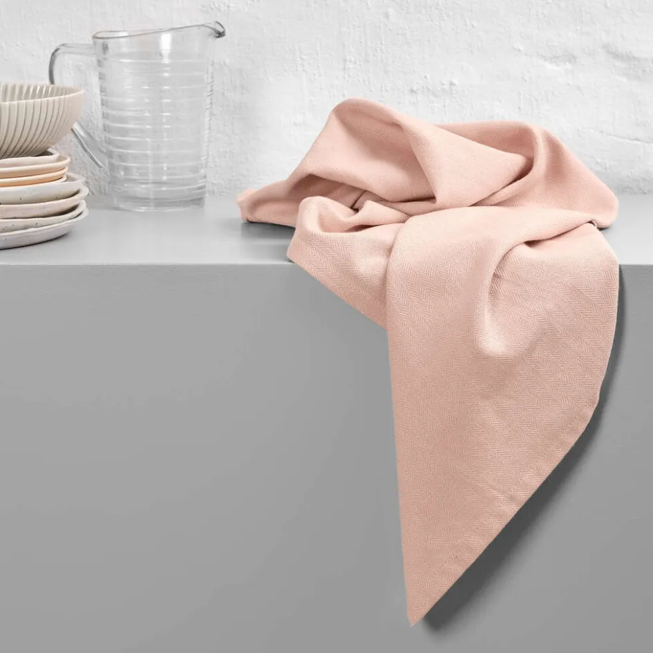Online The Organic Company Viskestykke 53x86 cm, Pale Rose