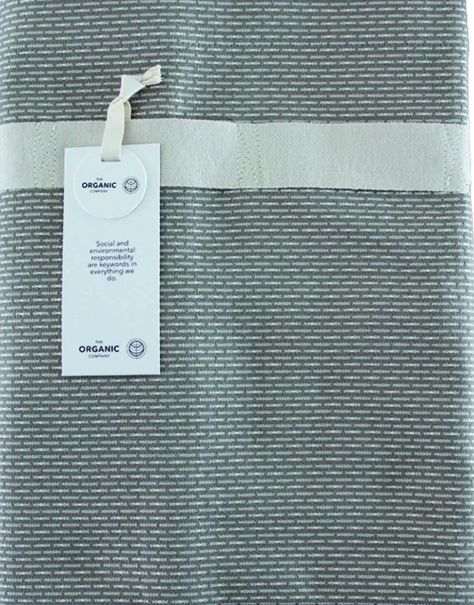 Sale The Organic Company Wellness Håndklæde 110x165 cm, Khaki Stone