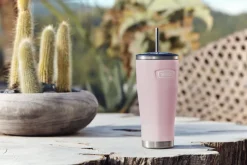 Online Thermos Termokrus m. Sugerør 0,7 L, Lyserød