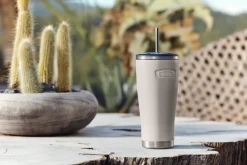 New Thermos Termokrus m. Sugerør 0,7 L, Sand
