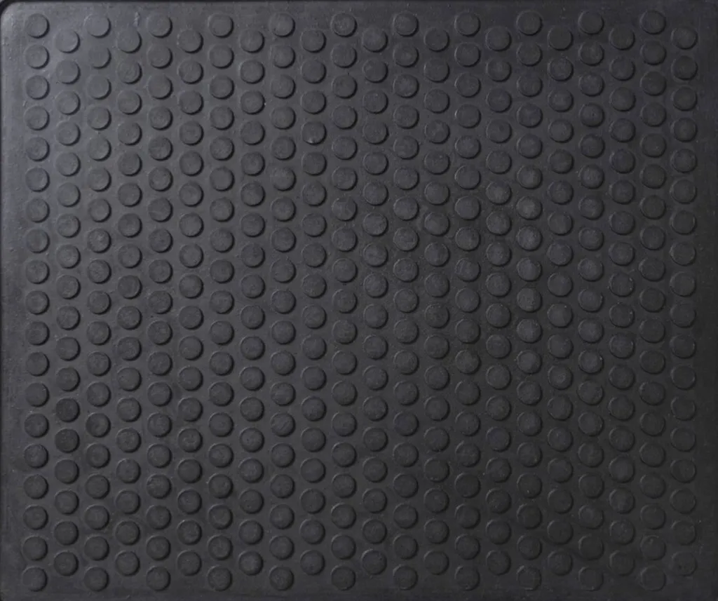 Online Dot Gummimåtte til Skoreol 2 stk. 26x31 cm, Sort Tæpper Og Måtter