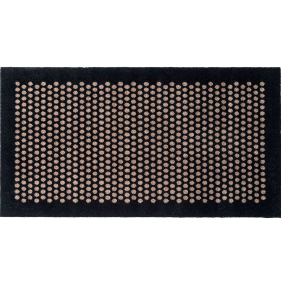 Hot Tica Copenhagen Dot Smudsmåtte , Sort/Sand