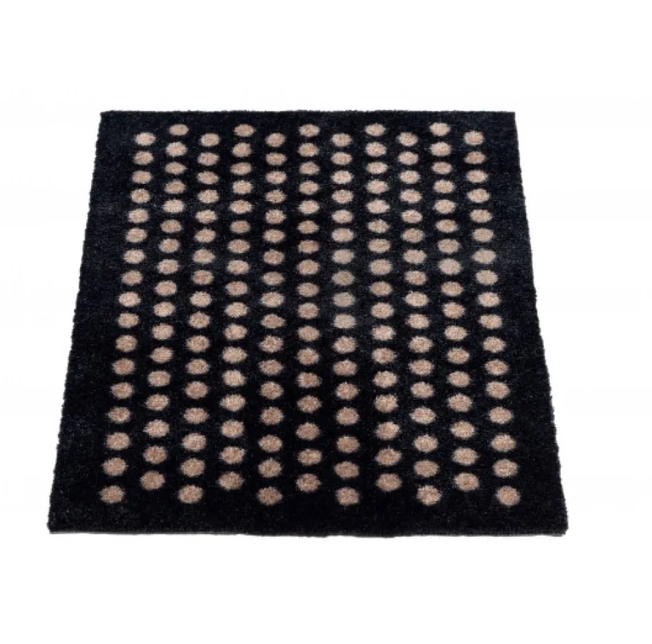 Clearance Tica Copenhagen Dot Smudsmåtte , Sort/Sand