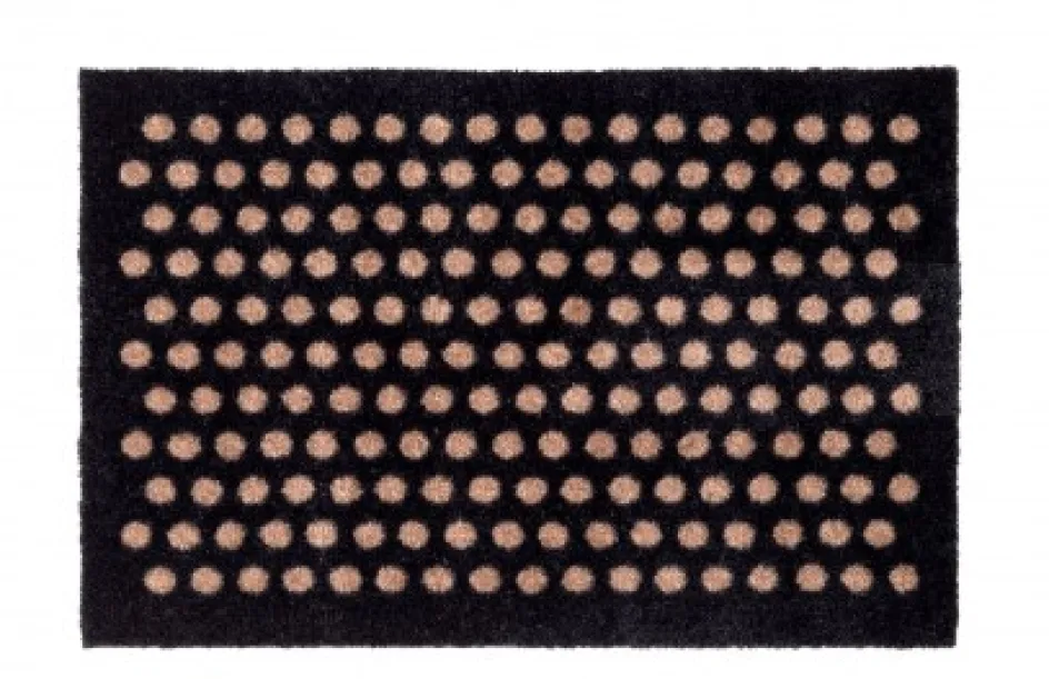Clearance Tica Copenhagen Dot Smudsmåtte , Sort/Sand
