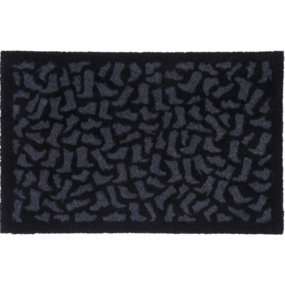 Clearance Tica Copenhagen Shoewear Dørmåtte 40x60 cm, Sort/Grå