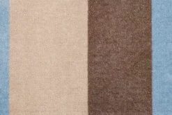 Discount Tica Copenhagen Stripes Horisontal Gulvmåtte , Ivory/Sand/Blå
