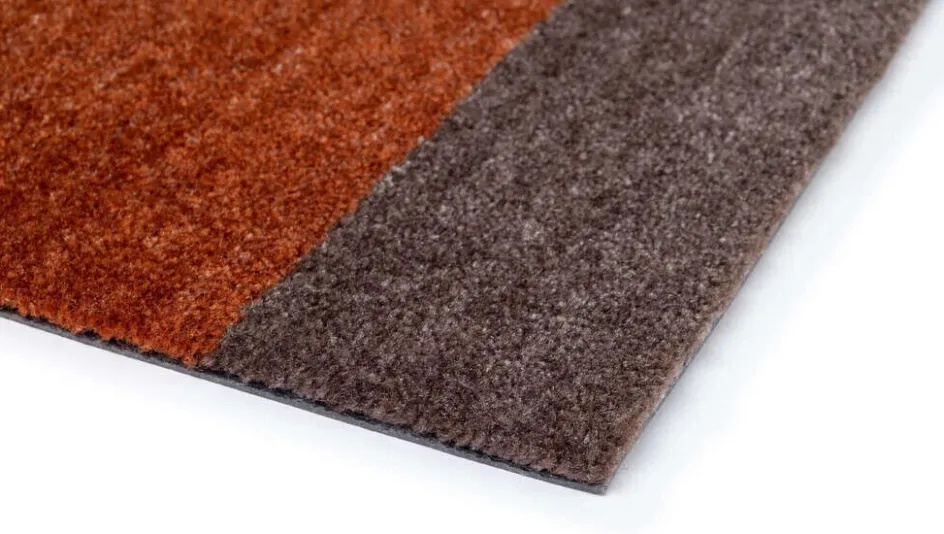 Hot Tica Copenhagen Stripes Horisontal Gulvmåtte , Sand/Brun/Terracotta