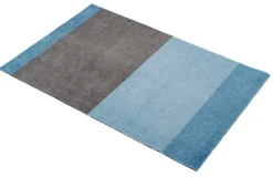 Discount Tica Copenhagen Stripes Horisontal Gulvmåtte , Blå/Steelgrey
