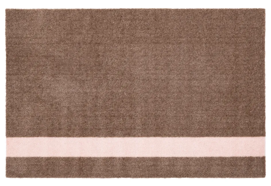 Tica Copenhagen Stripes Vertikal Gulvmåtte 60x90 cm, Sand/Rose