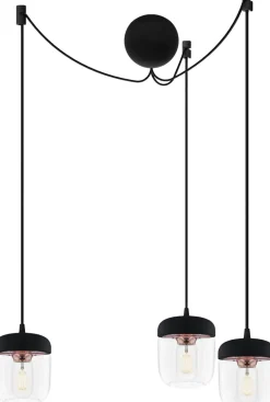 Discount Umage Acorn 3 Pendel ?14 cm, Sort/Kobber