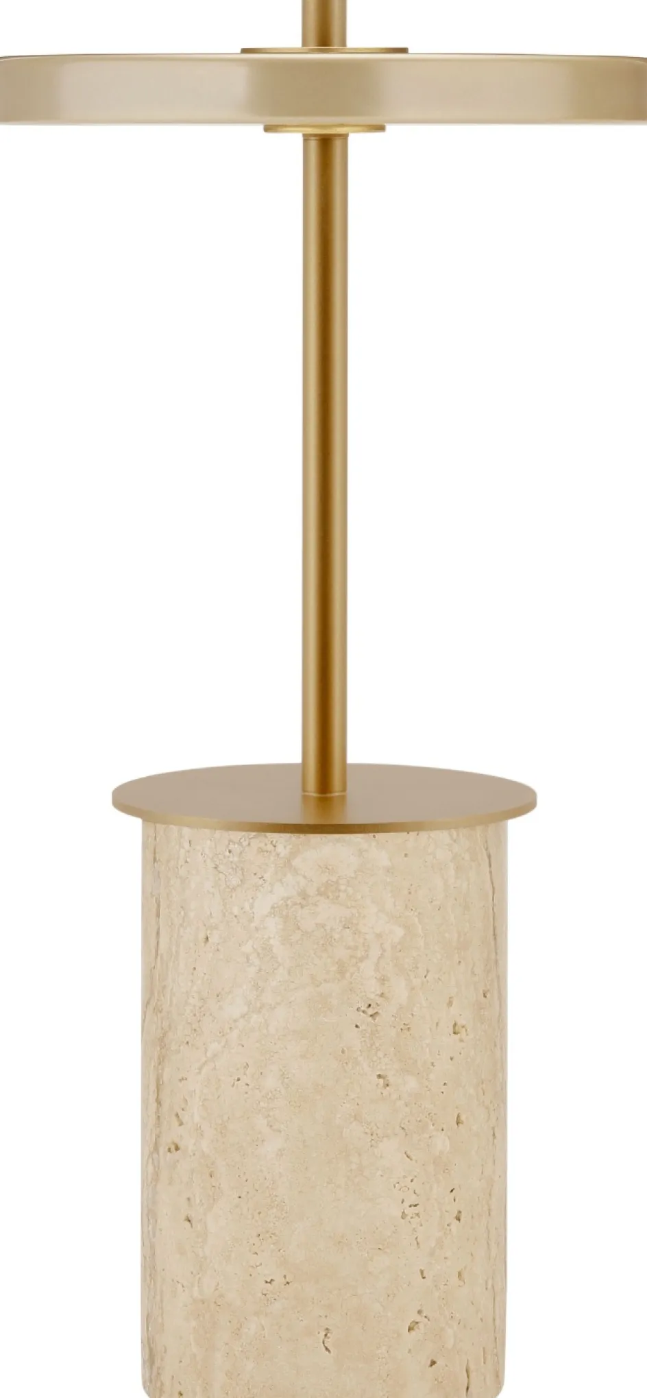 Discount Umage Asteria Move Mini Trådløs Bordlampe LED H25,5 cm, Clay Travertine/Messing