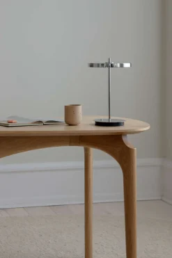 Hot Umage Asteria Move Trådløs Bordlampe LED H30,6 cm, Poleret Stål