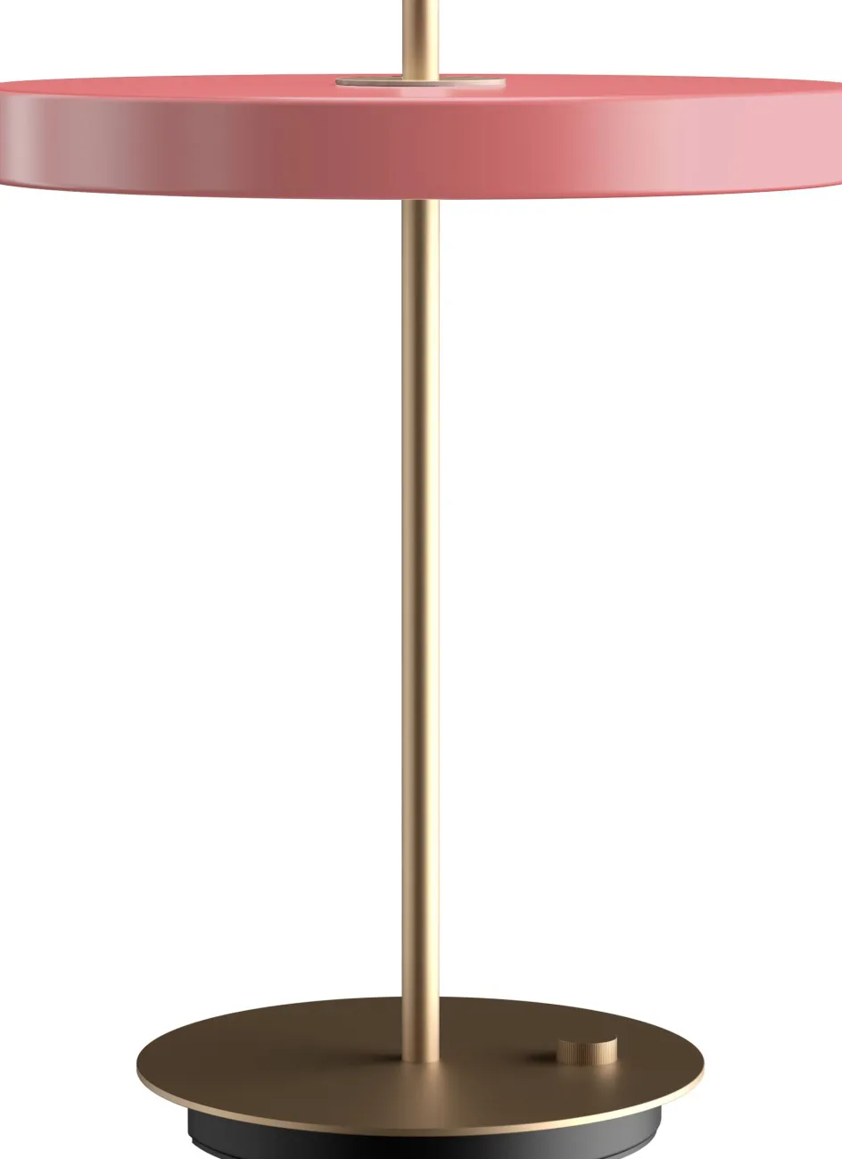 Umage Asteria Trådløs Bordlampe LED H41,5 cm, Nuance Rose/Messing