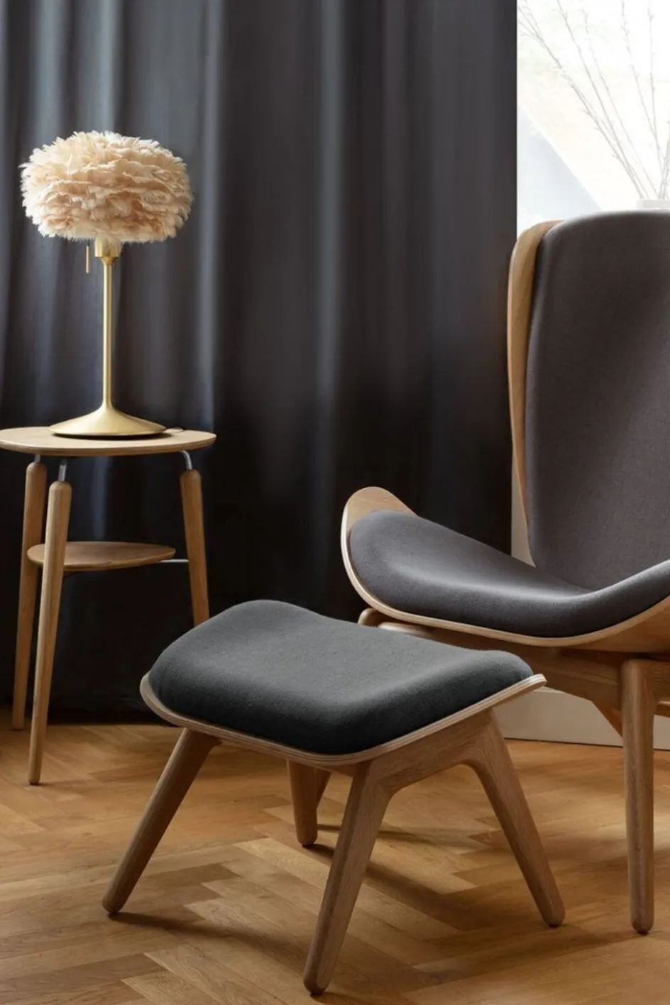 Outlet Umage Champagne Bordlampestander, Børstet Messing