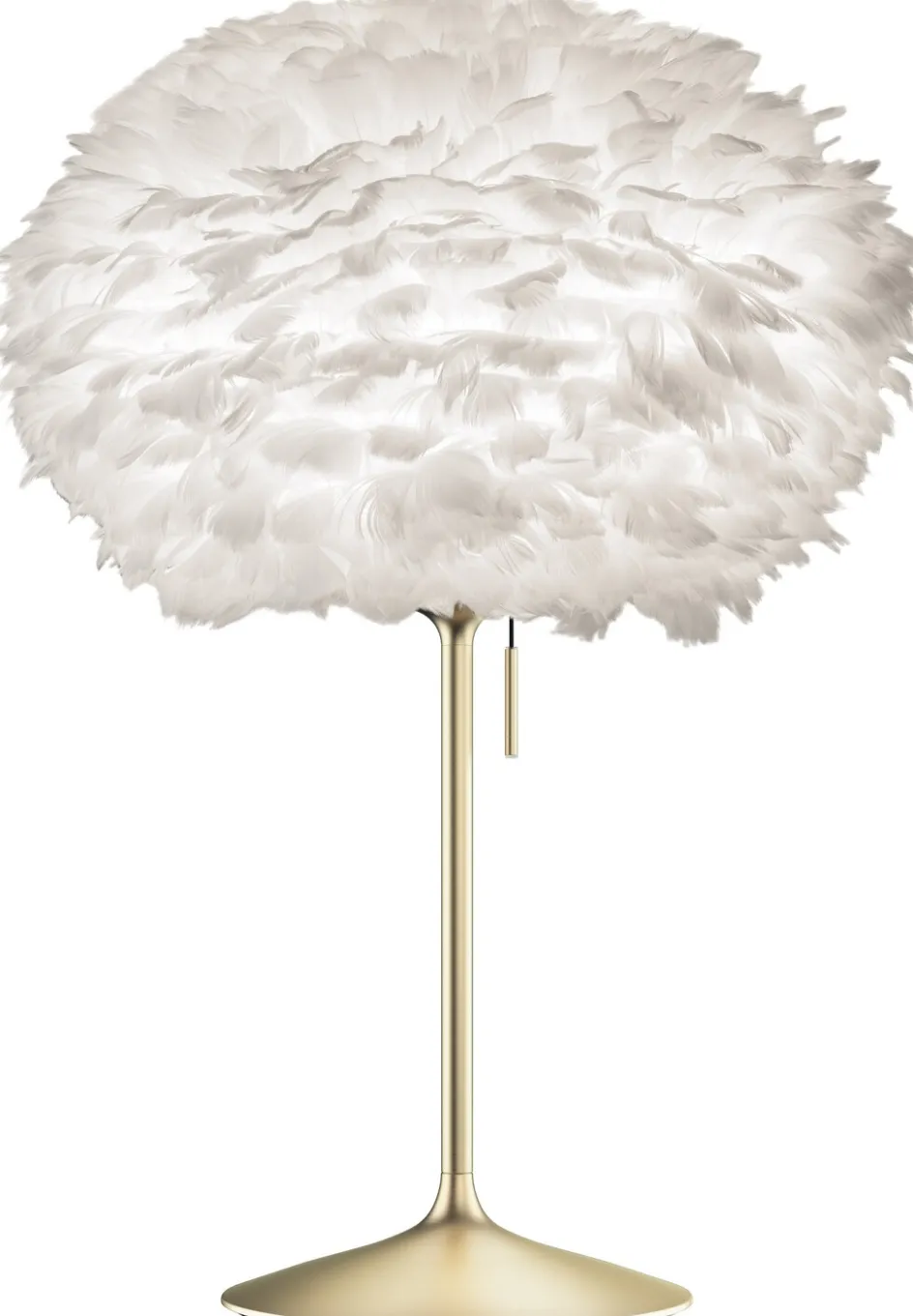 Best Umage Eos Santé Bordlampe H, Børstet Messing/Hvid