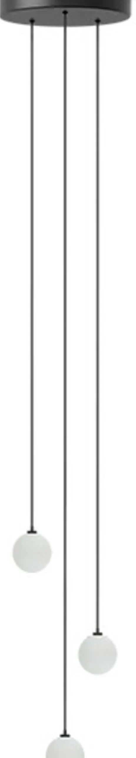 Umage Rosette Baldakin m. 3 Ledninger G4, Sort