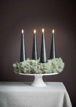 Hot Adventsgaveæske LED Ø5,8xH21,5 cm, Stearinlys|Led Stearinlys