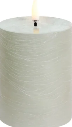Online Bloklys LED Ø7,8xH10 cm, Stearinlys|Led Stearinlys
