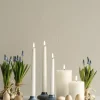 New Bloklys LED Ø10,1xH15 cm, Nordic White Stearinlys|Led Stearinlys