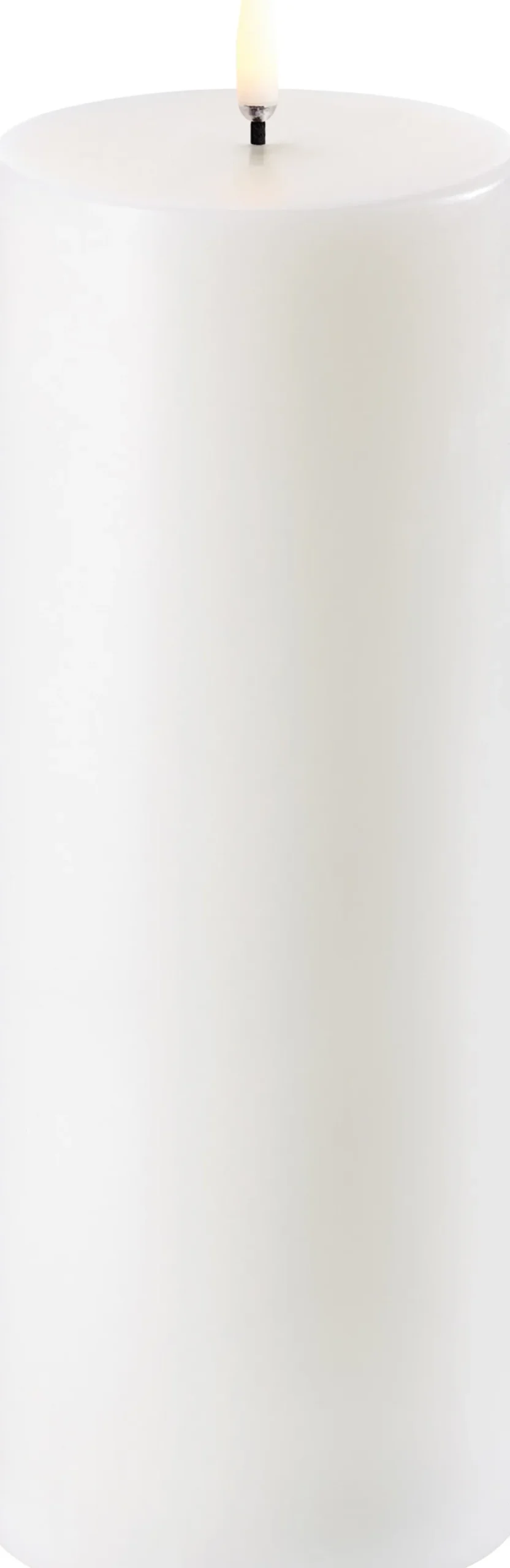 Hot Bloklys LED Ø7,8xH20 cm, Stearinlys|Led Stearinlys