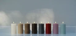 Hot Bloklys LED Ø7,8xH15 cm, Stearinlys|Led Stearinlys