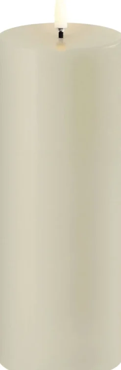 Hot Bloklys LED ?7,8xH20 cm, Stearinlys|Led Stearinlys