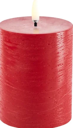 Hot Bloklys LED Ø7,8xH10 cm, Stearinlys|Led Stearinlys