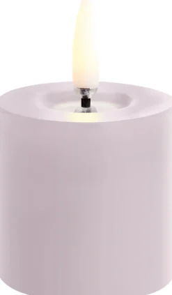 Outlet Bloklys m. Smelteeffekt LED Ø5xH4,5 cm, Stearinlys|Led Stearinlys